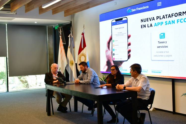 Presentaron una nueva función de la App San Francisco para el pago de tasas y servicios