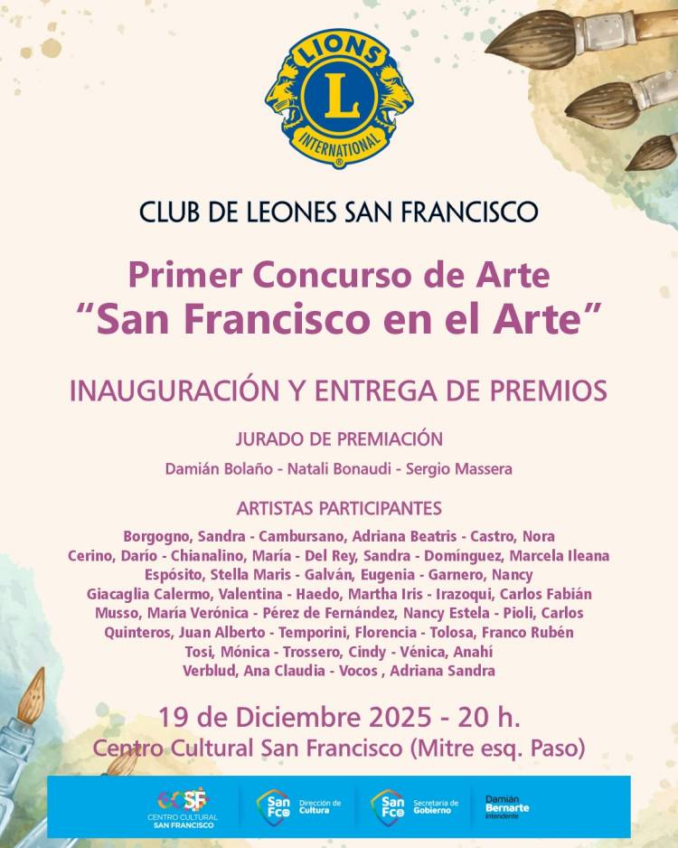 Primer Concurso de Arte “San Francisco en el Arte”  