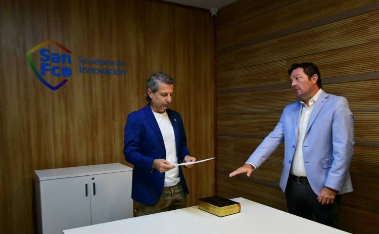 Bernarte puso en funciones a Juan Pablo Bono como secretario de Vinculación Educativa, Tecnológica y Productiva