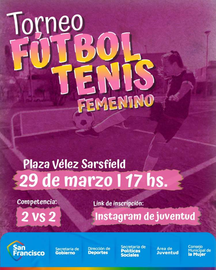 Torneo de Fútbol Tenis femenino en el mes de la Mujer