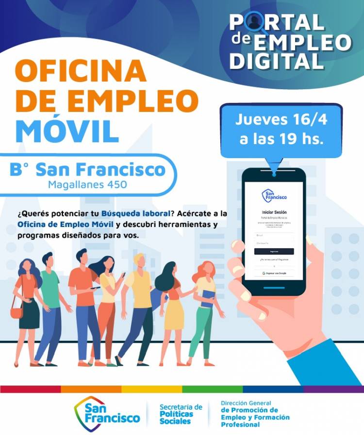 La Oficina Móvil de Empleo llega a barrio San Francisco