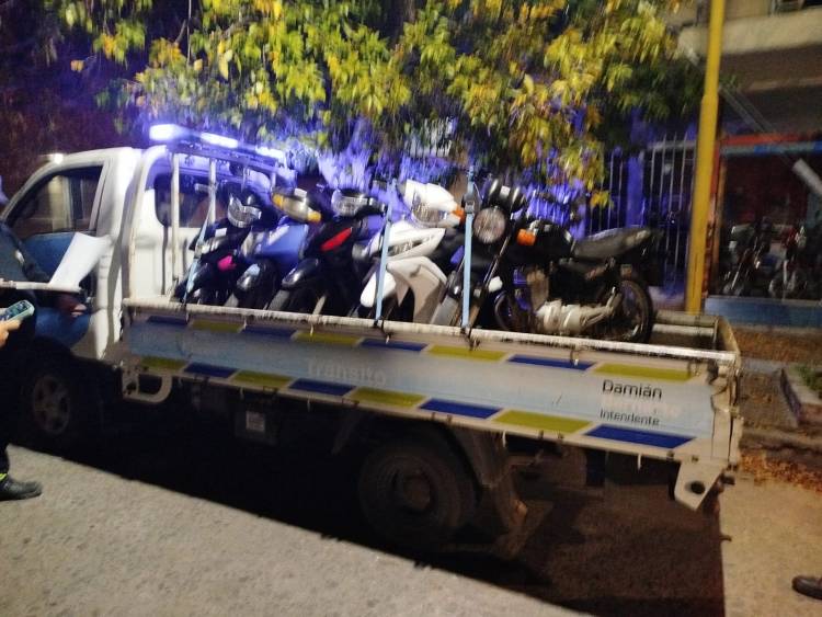 Controles de tránsito: retuvieron 20 motovehículos por infracciones