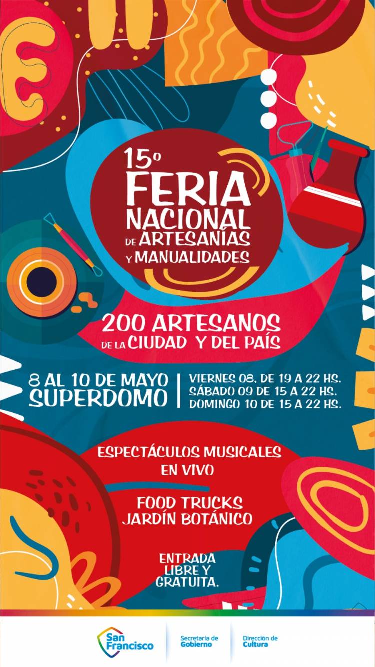 San Francisco se prepara para una nueva edición de la Feria Nacional de Artesanías y Manualidades