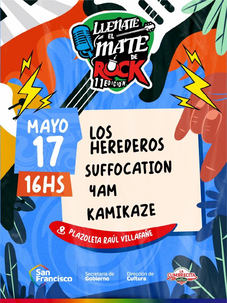 Nueva fecha del “Llenate el Mate de Rock”