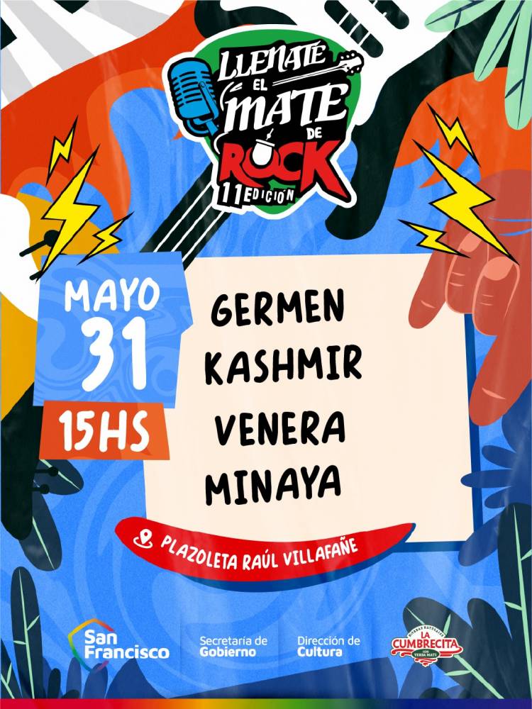 Este domingo se viene una nueva edición de “Llenate el mate de rock”