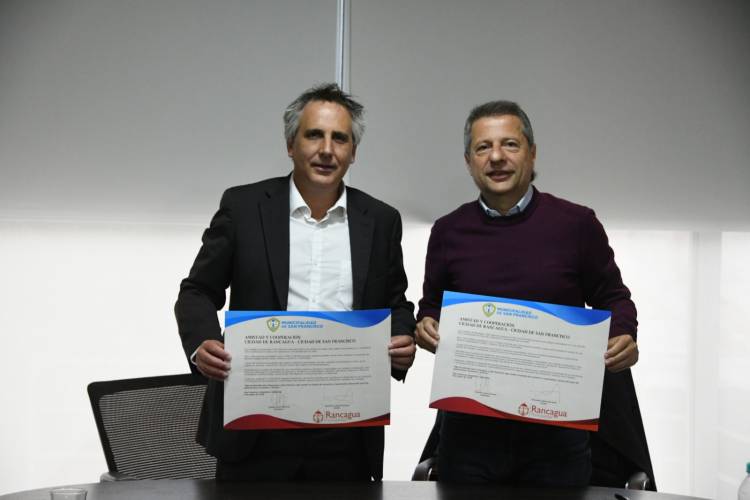 Hermanamiento con Chile: San Francisco y Rancagua ratificaron su compromiso de colaboración conjunta