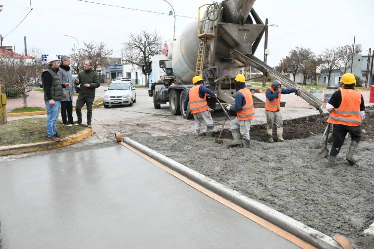 El Plan integral de arreglo de calles avanzan en un nuevo tramo de Av. del Libertador Norte