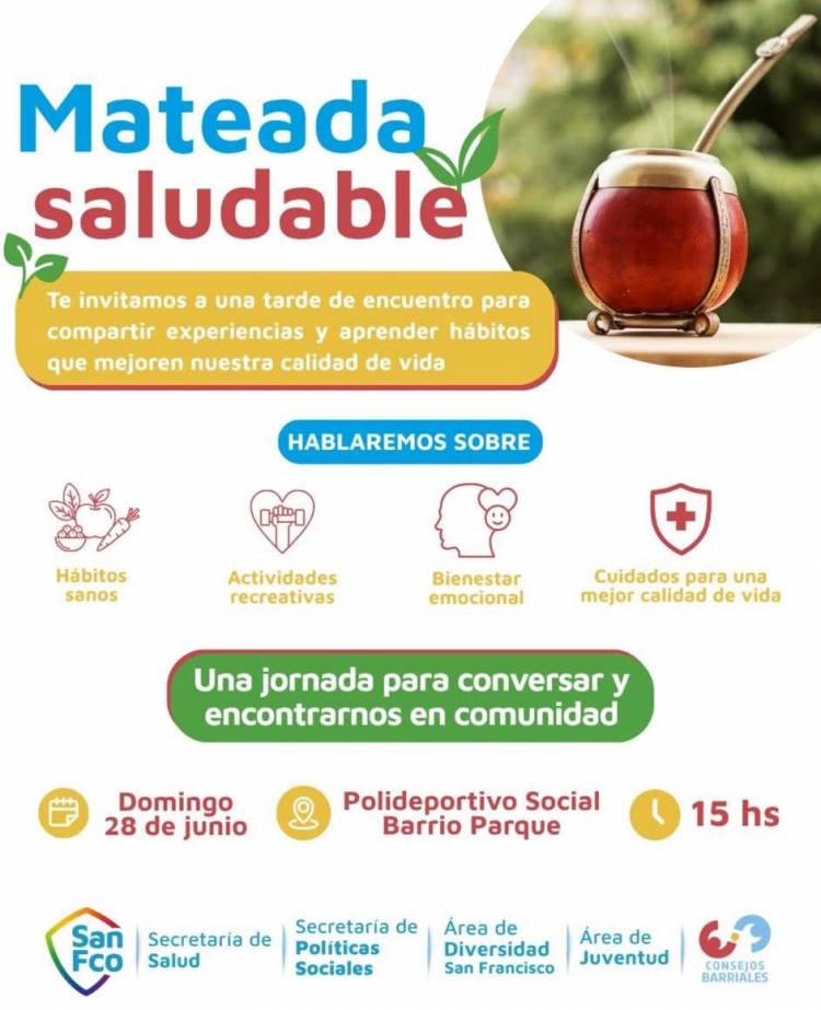Mateada Saludable en Barrio Parque