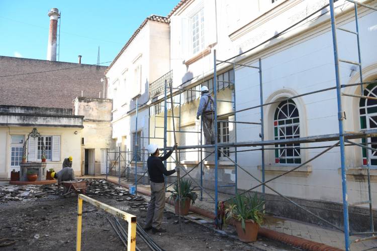 Avanza la recuperación del Palacio Tampieri: en marcha la tercera y última etapa de obras