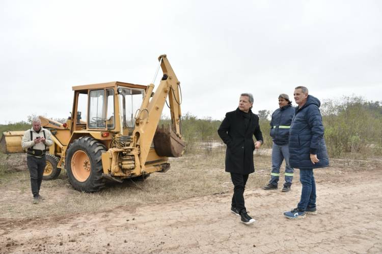 Junto a los organizadores, Bernarte recorrió el tramo que se prepara para recibir al Rally Argentino en San Francisco