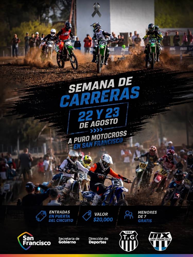 Motocross Provincial: San Francisco recibe este fin de semana la sexta fecha del campeonato
