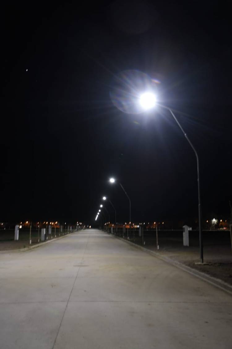 Más de 200 luces LED se suman en los loteos Parque Norte y Timbúes 4