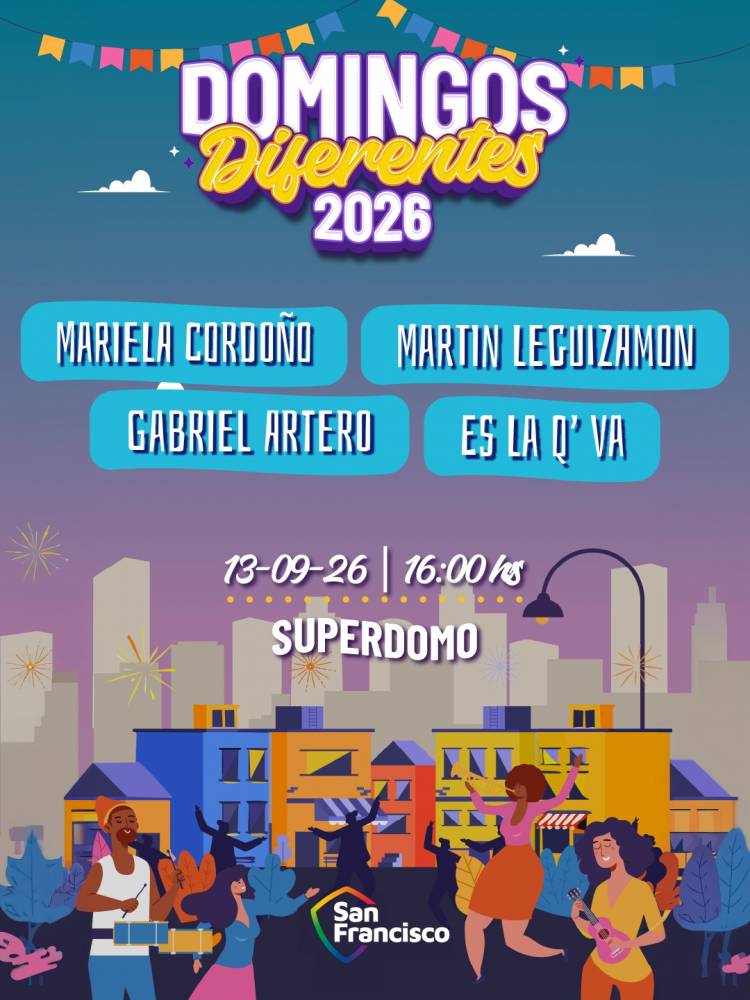 Este domingo llega la cuarta fecha del ciclo "Domingos Diferentes" en el Superdomo