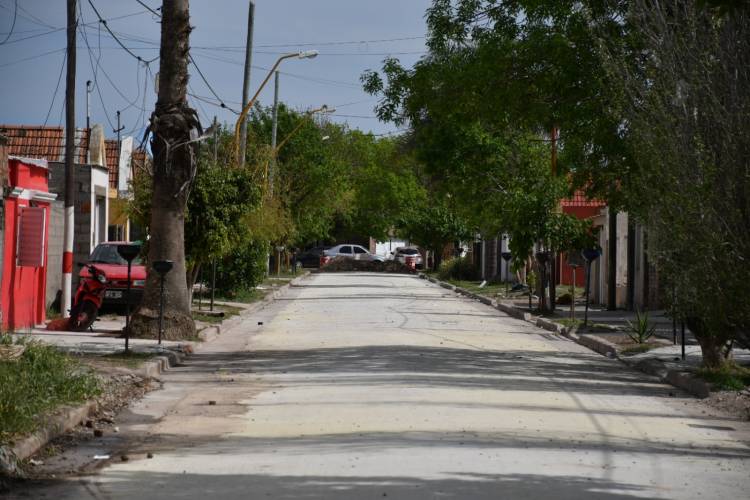 La pavimentación de barrio Parque alcanzó el 98?avance